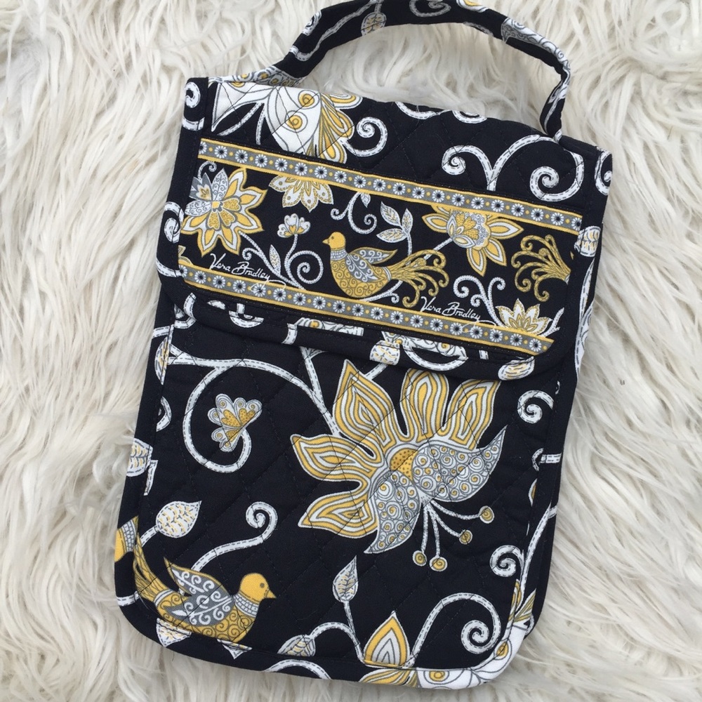 Vera Bradley Yellow Bird Out to Lunch bag black